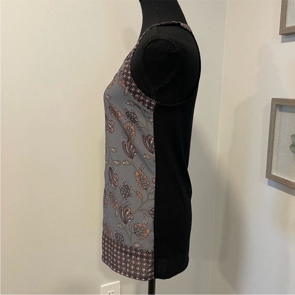 Warehouse One Floral Racerback Tank Top EUC - Picture 2 of 9